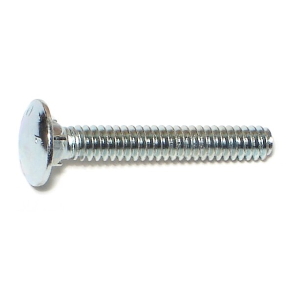 Midwest Fastener Carriage Bolt, Square Neck, 24 (Coarse), 1-1/4 in L, Steel, Zinc Plated, 24 PK 60523 - main